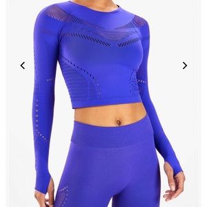Blue Sculpknit Fabletics Top